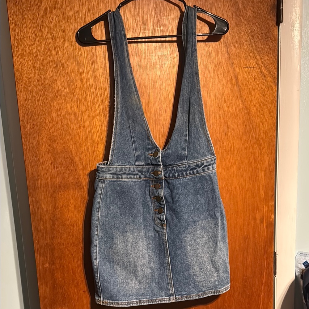 Rarely Worn Billabong Denim Pinafore Dress